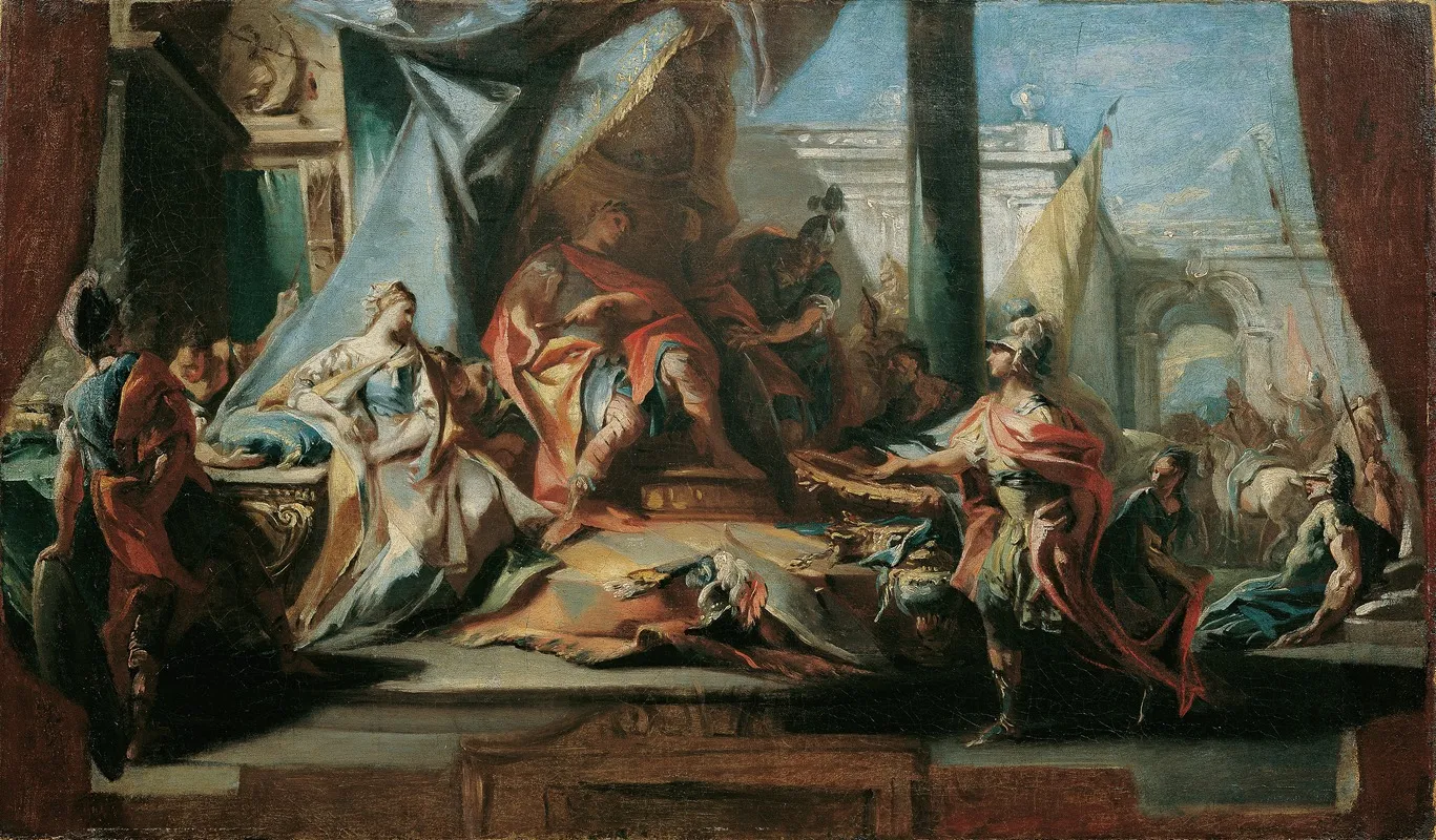 The Continence Of Scipio 8 Wall Art by Carlo Carlone - High-Resolution Digital Print