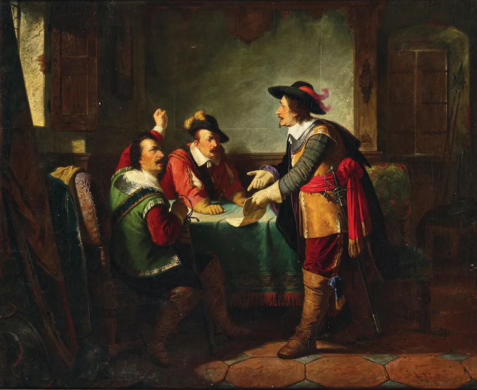 The Contract Wall Art by Antonín Lhota - High-Resolution Digital Print