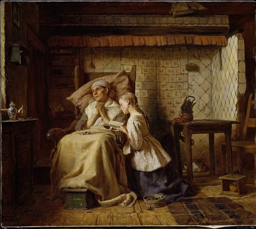 The Convalescent Wall Art by Ferdinand Fagerlin - High-Resolution Digital Print