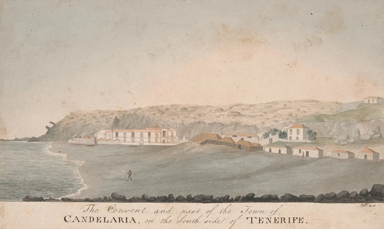 The Convent And Part Of The Town Of Candelaria On The South Side Of Tenerife