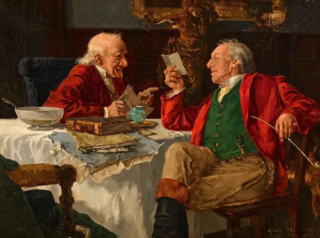 The Conversation 11 Wall Art by Louis Charles Moeller - High-Resolution Digital Print