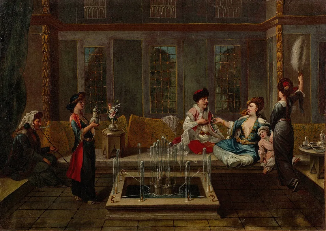 The Conversation 3 Wall Art by The Vanmour School - High-Resolution Digital Print