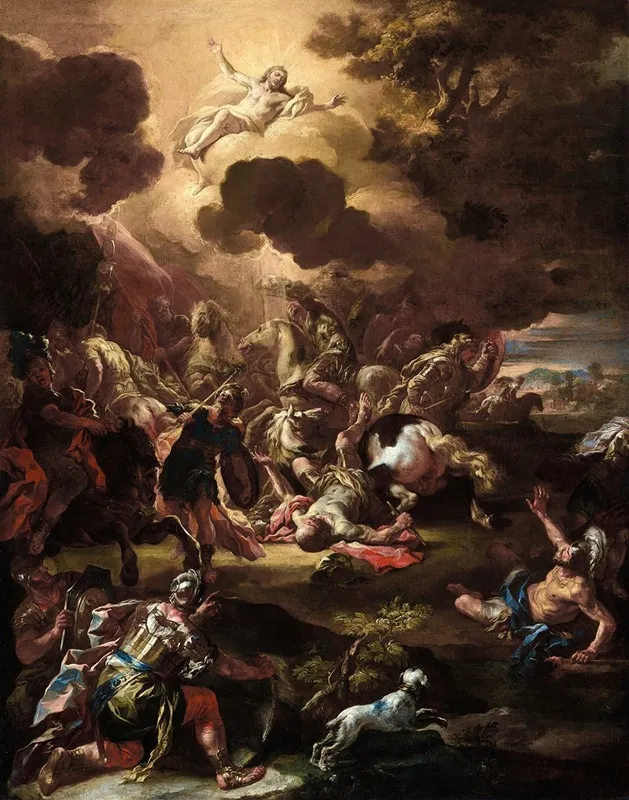 The Conversion Of Saul Wall Art by Francesco Solimena - High-Resolution Digital Print