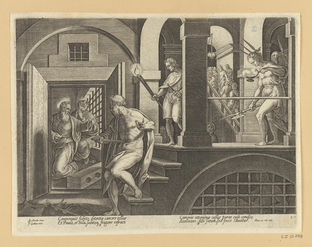 The Conversion Of The Warder Wall Art by Stradanus - High-Resolution Digital Print