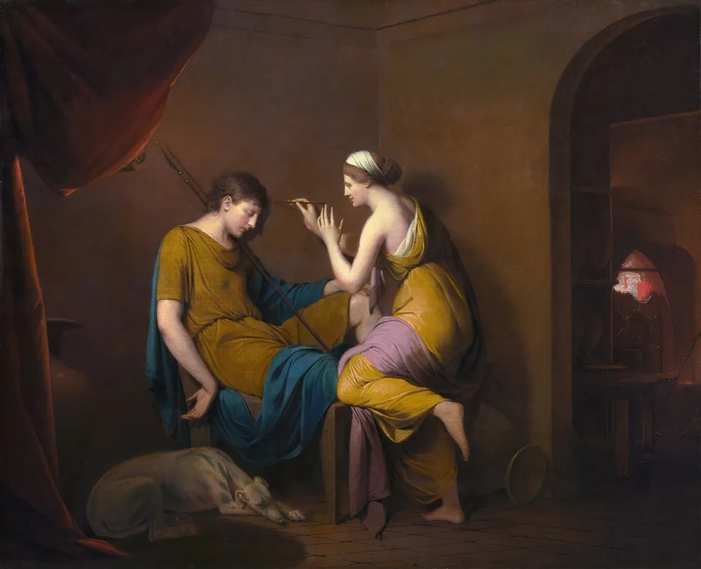 The Corinthian Maid Wall Art by Joseph Wright of Derby - High-Resolution Digital Print