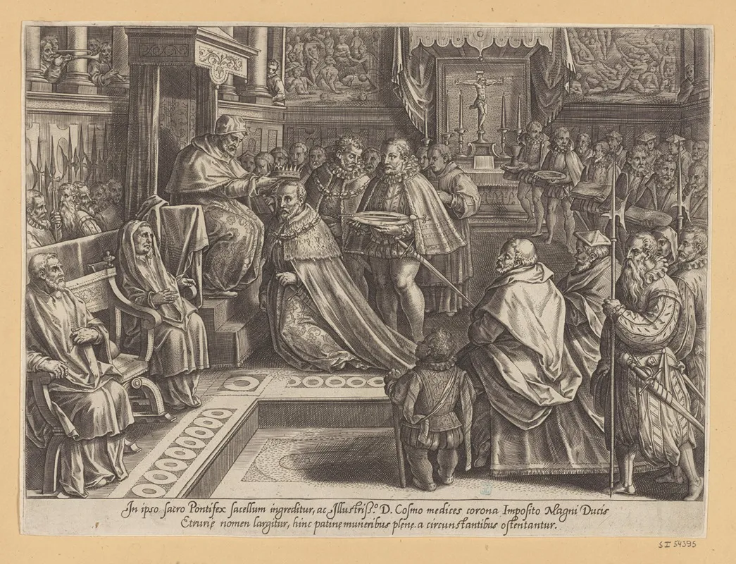 The Coronation Of Cosimo I Wall Art by Stradanus - High-Resolution Digital Print