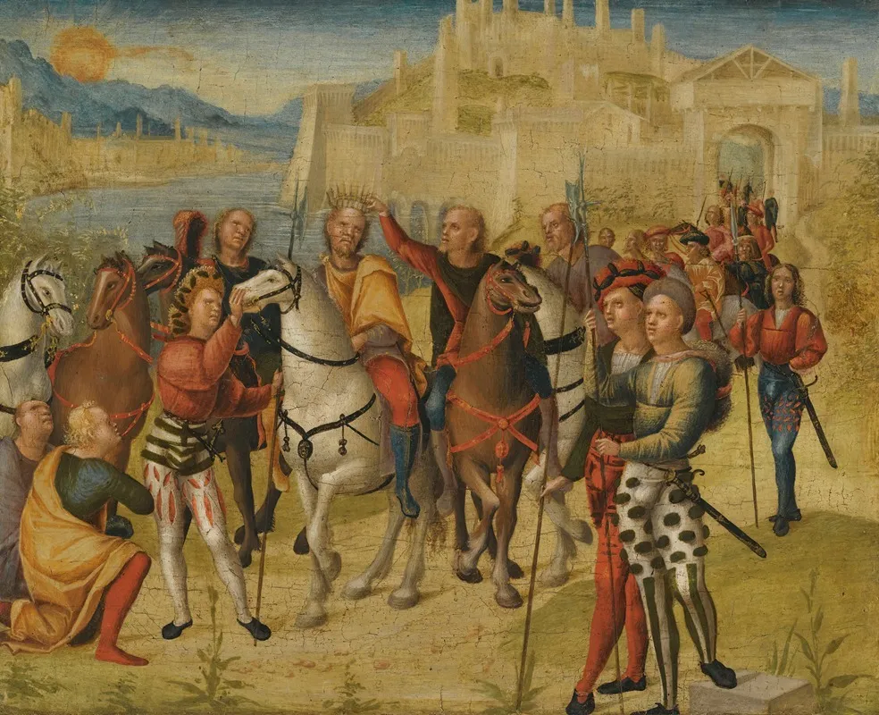 The Coronation Of Darius Wall Art by Niccolò Giolfino - High-Resolution Digital Print