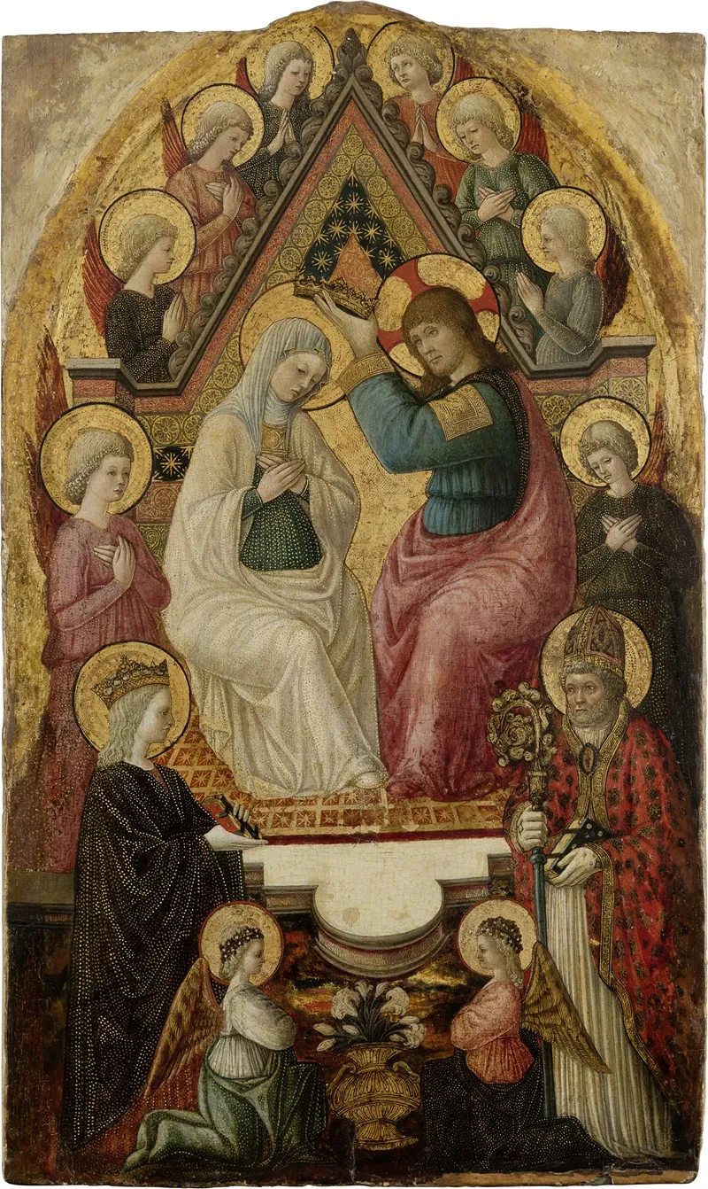 The Coronation Of The Virgin 9 Wall Art by Lucchese Master - High-Resolution Digital Print