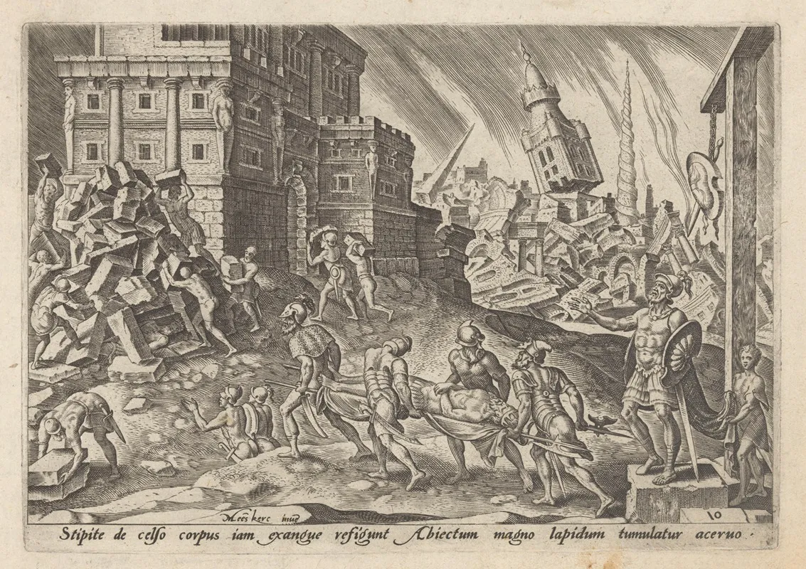The Corpse Of The King Of Ai Brought To The Gate Of The City
