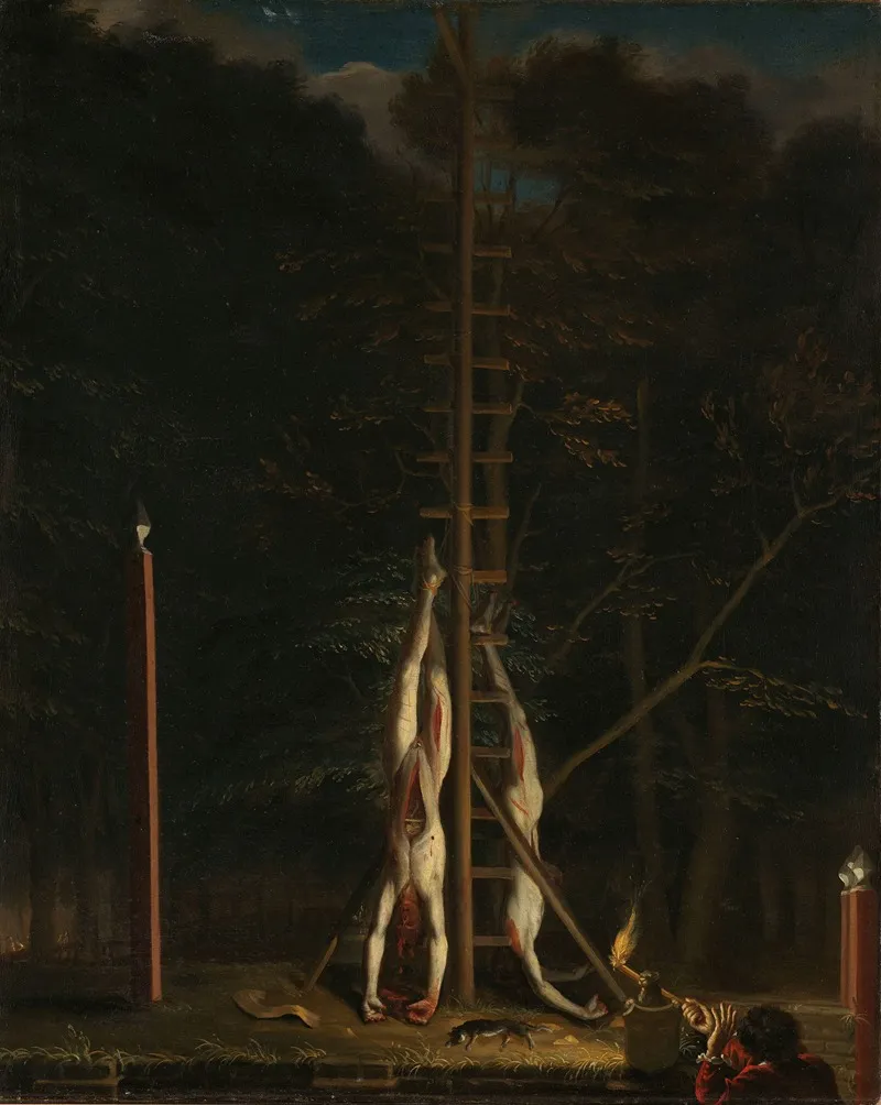 The Corpses Of The De Witt Brothers Wall Art by Jan De Baen - High-Resolution Digital Print