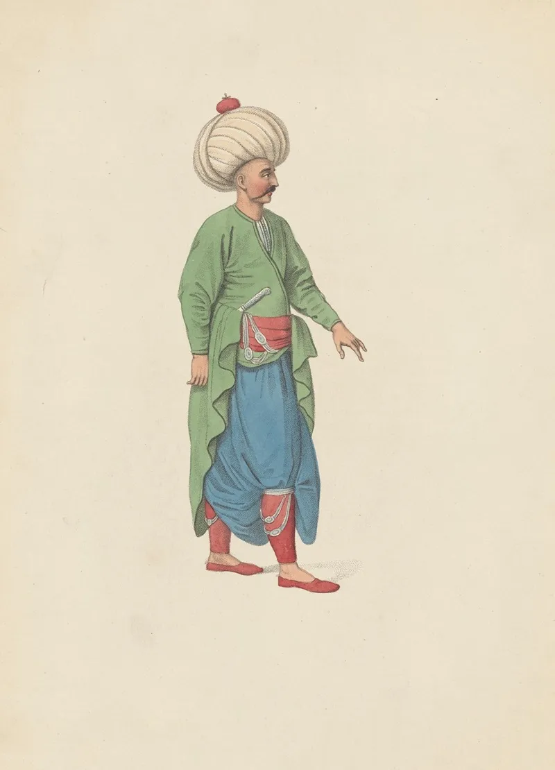 The Costume Of Turkey No 42 Wall Art by Octavian Dalvimart - High-Resolution Digital Print