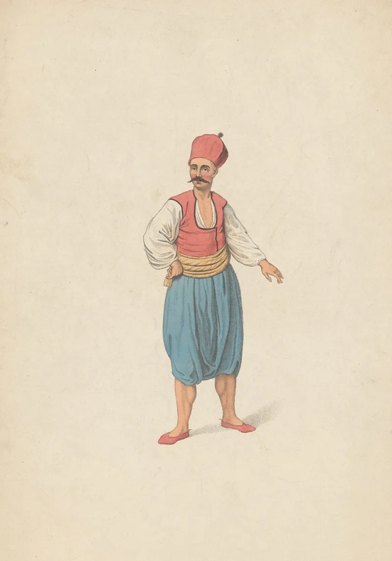 The Costume Of Turkey No 54 Wall Art by Octavian Dalvimart - High-Resolution Digital Print