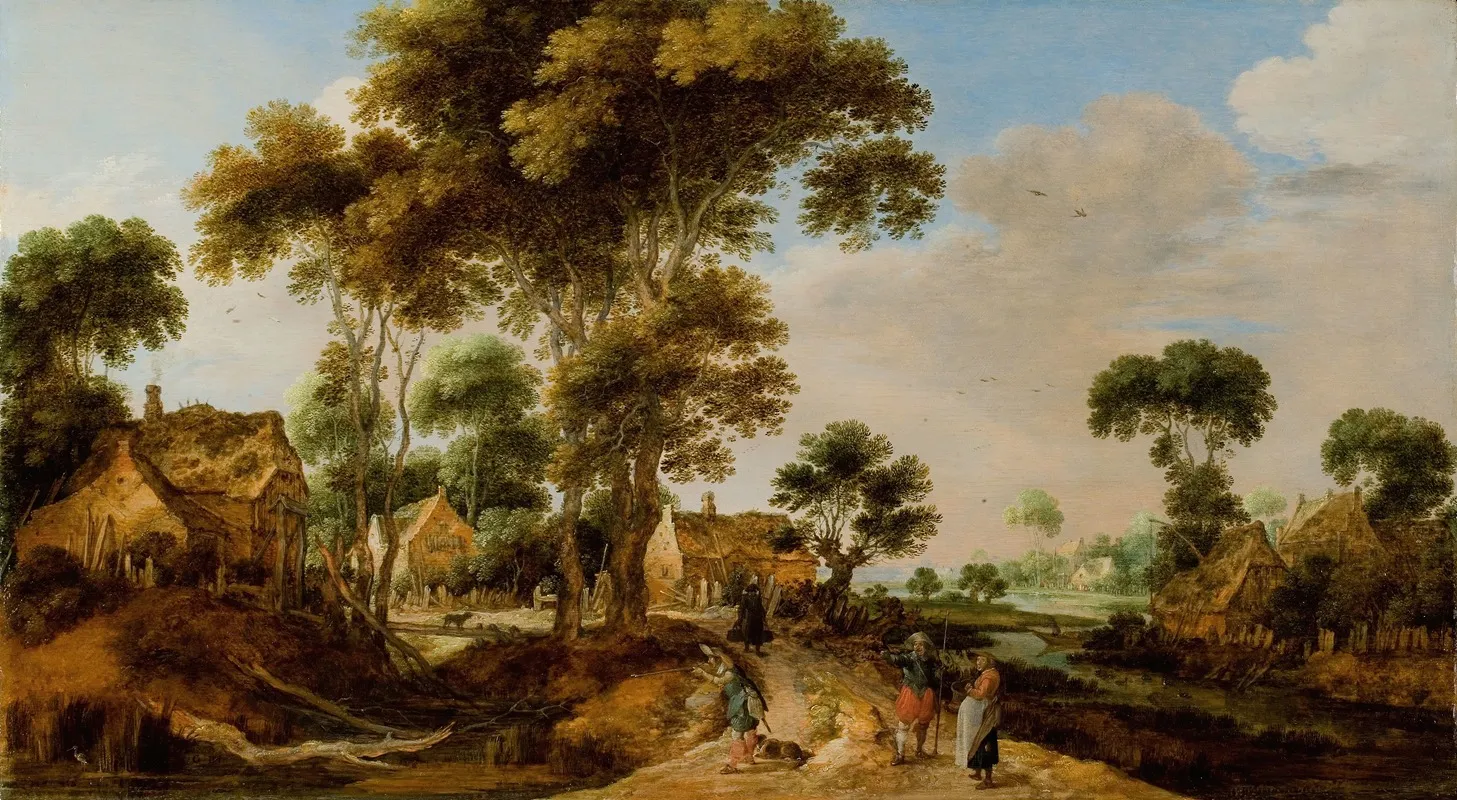 The Country Road Wall Art by Gillis Claesz. de Hondecoeter - High-Resolution Digital Print