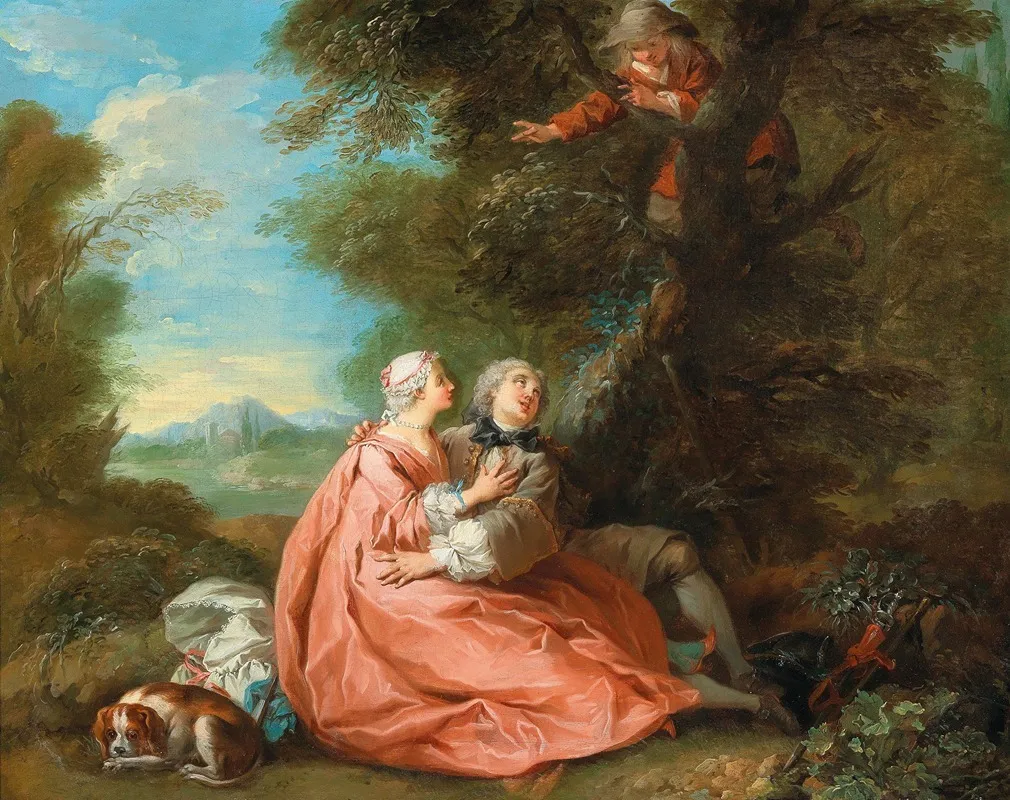 The Countryman Who Sought His Calf Wall Art by Etienne Jeaurat - High-Resolution Digital Print