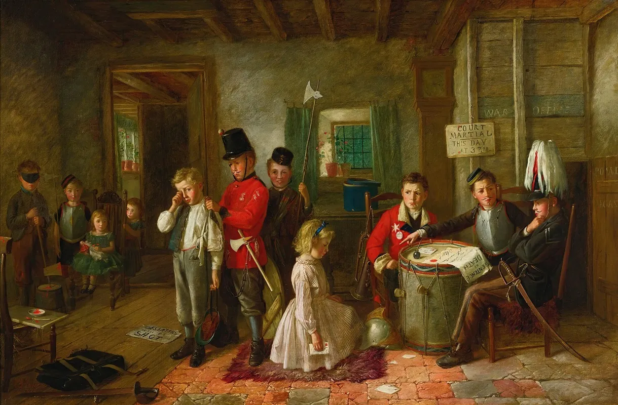The Court Martial Wall Art by Charles Hunt Jr - High-Resolution Digital Print