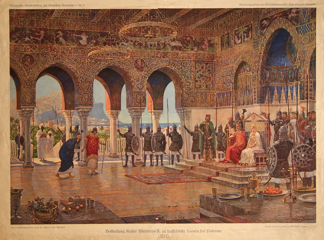 The Court Of Emperor Frederick Ii At Palermo