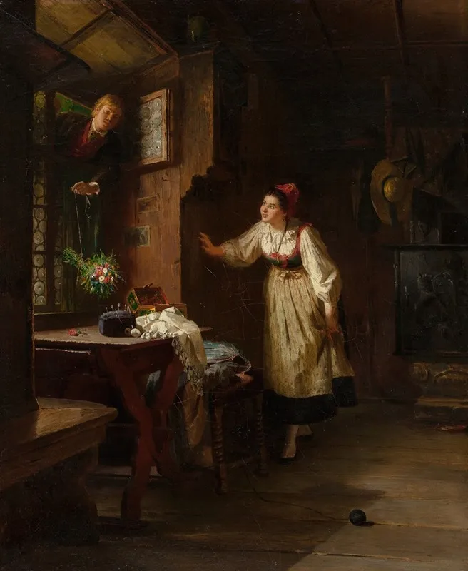 The Courtship 5 Wall Art by Ernst Meisel - High-Resolution Digital Print
