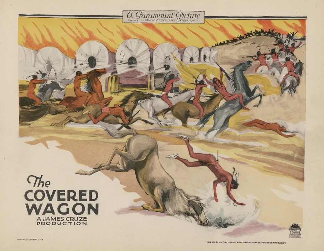 The Covered Wagon Wall Art by James Cruze - High-Resolution Digital Print