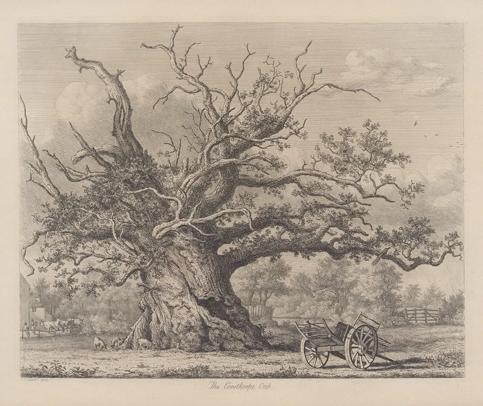 The Cowthorpe Oak Wall Art by Jacob George Strutt - High-Resolution Digital Print