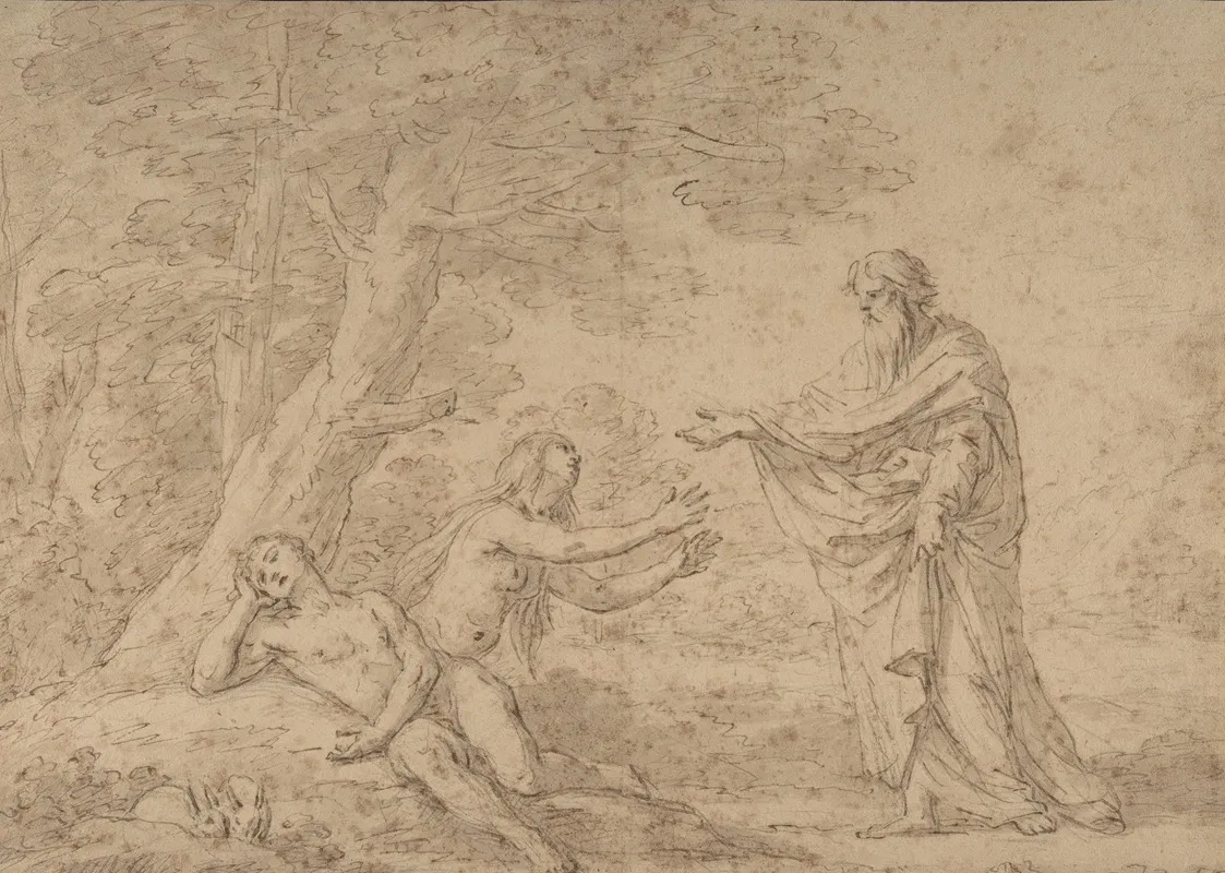 The Creation Of Eve 3 Wall Art by Etienne Parrocel - High-Resolution Digital Print