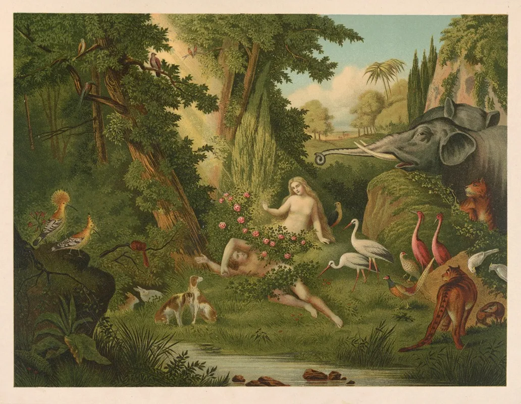 The Creation Of Eve 6 Wall Art by Jan Ladislaw Sýkora - High-Resolution Digital Print