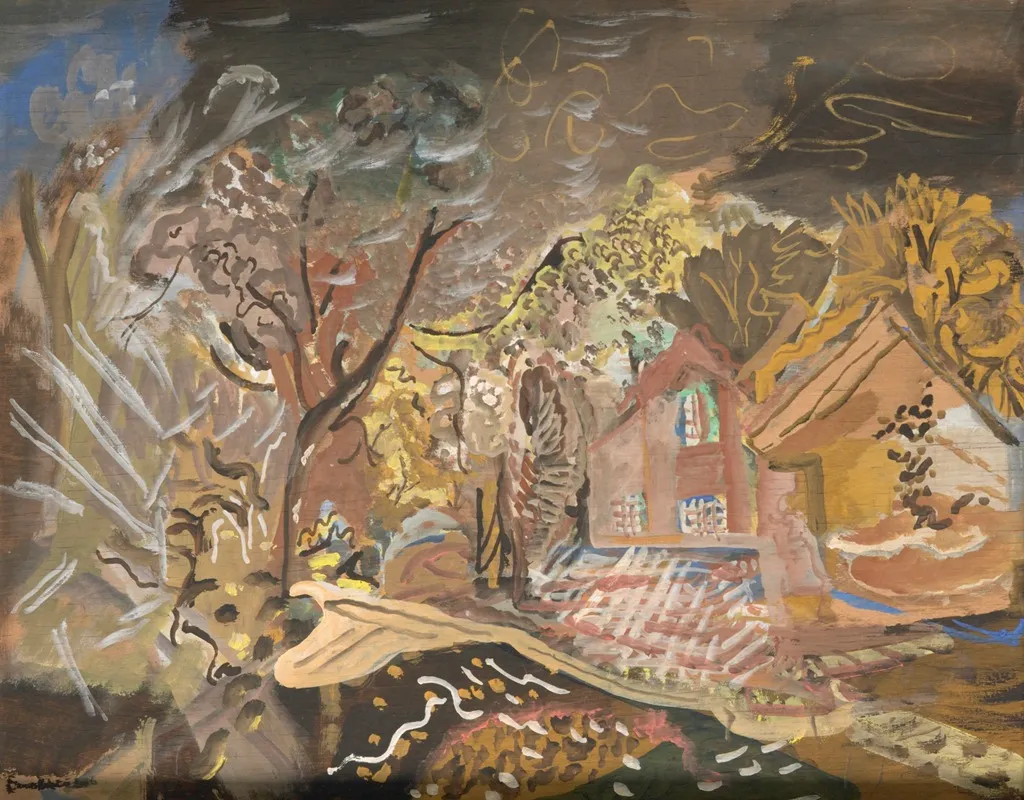 The Croft House Bradford On Tone Taunton Somerset Wall Art by Frances Hodgkins - High-Resolution Digital Print
