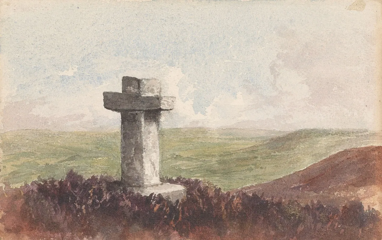 The Cross Of Rivaulx Wall Art by Charlotte Brontë - High-Resolution Digital Print