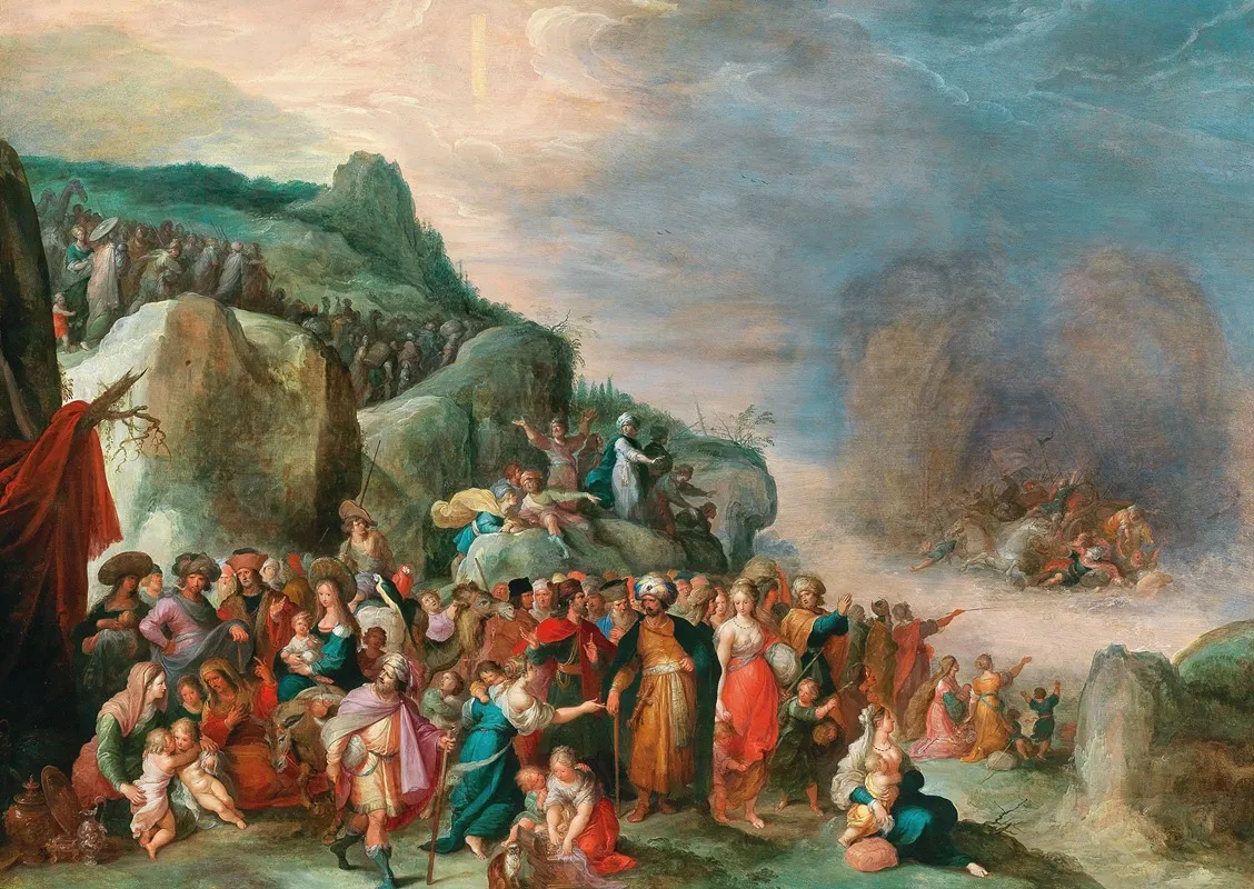 The Crossing Of The Red Sea 2 Wall Art by Frans Francken the Younger - High-Resolution Digital Print