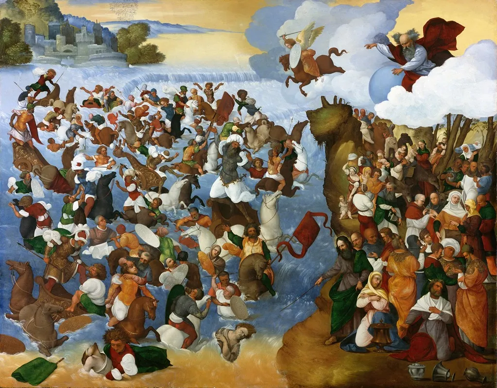 The Crossing Of The Red Sea 4 Wall Art by Ludovico Mazzolino - High-Resolution Digital Print