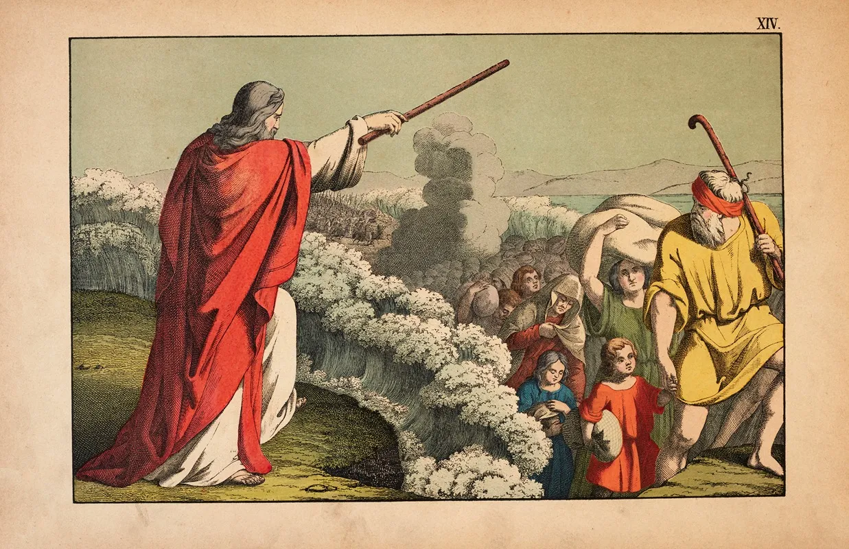 The Crossing Of The Red Sea 7 Wall Art by Theodor Eckardt - High-Resolution Digital Print