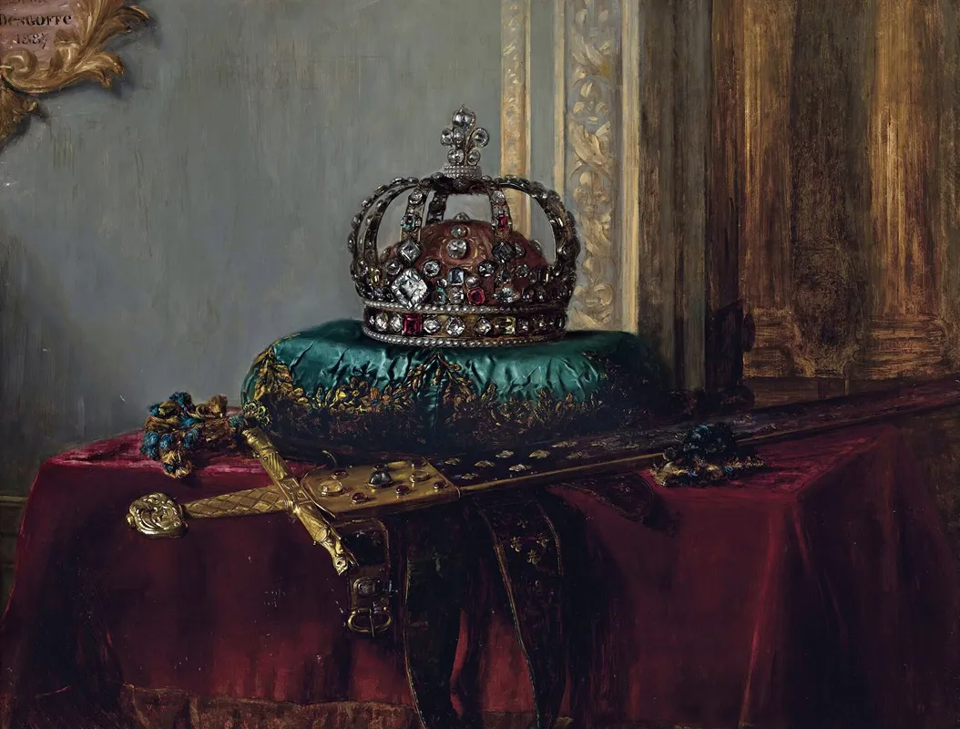 The Crown Jewels Wall Art by Blaise-Alexandre Desgoffe - High-Resolution Digital Print