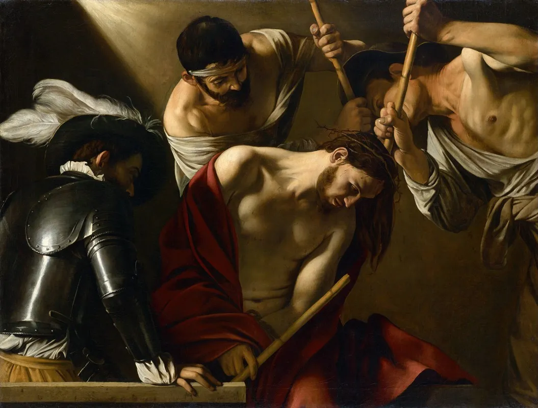 The Crowning With Thorns Wall Art by Caravaggio - High-Resolution Digital Print