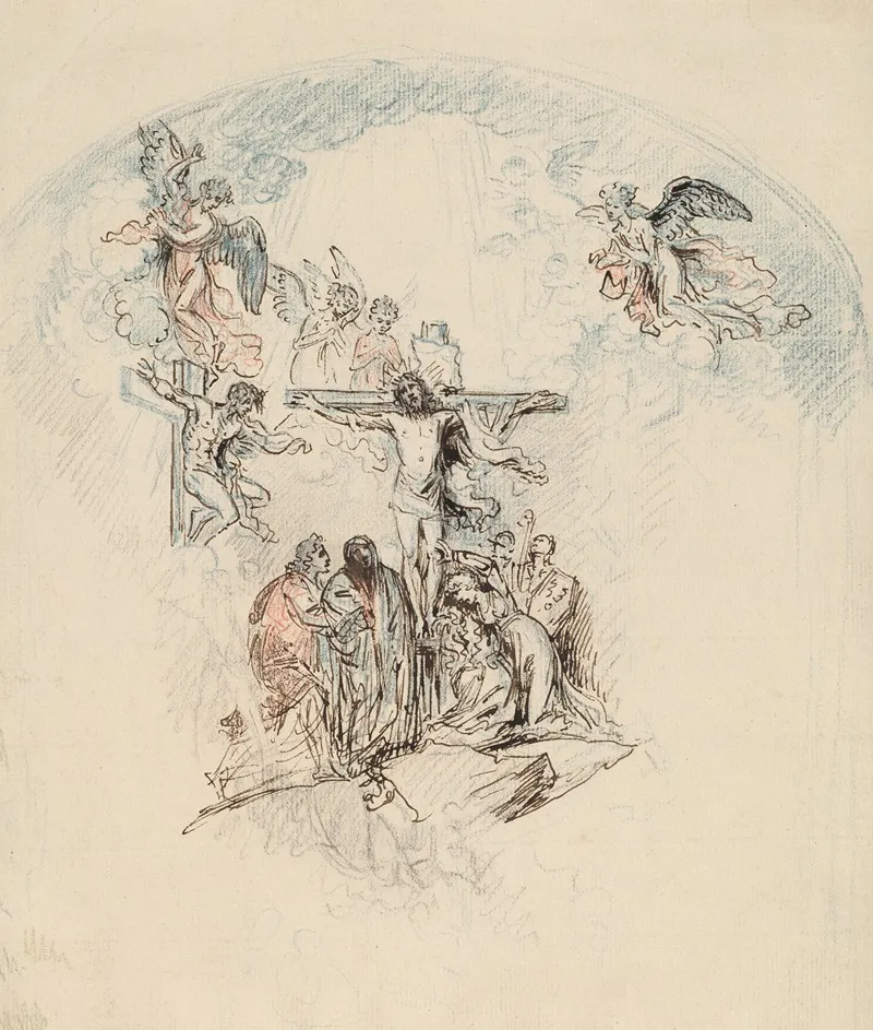 The Crucifixion 17 Wall Art by Benjamin West - High-Resolution Digital Print