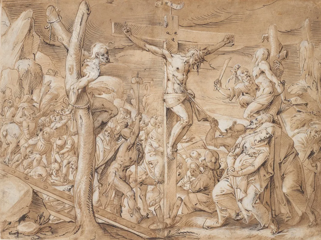 The Crucifixion 42 Wall Art by Johann Kellerthaler II - High-Resolution Digital Print