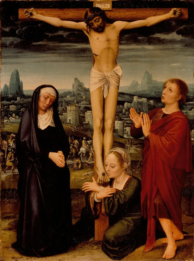 The Crucifixion 47 Wall Art by Adriaen Isenbrandt - High-Resolution Digital Print