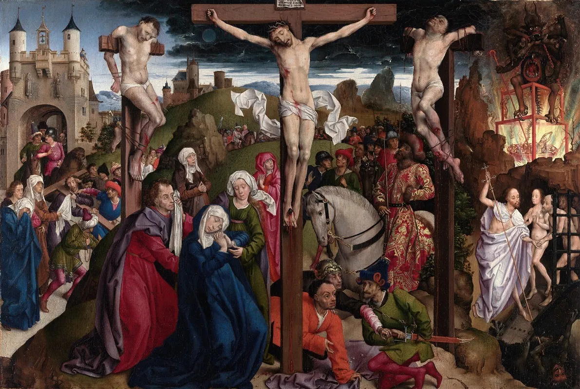 The Crucifixion 4 Wall Art by Dreux Budé Master - High-Resolution Digital Print