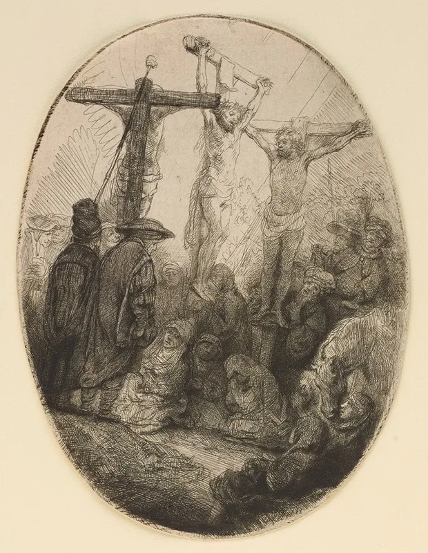 The Crucifixion 55 Wall Art by Rembrandt van Rijn - High-Resolution Digital Print