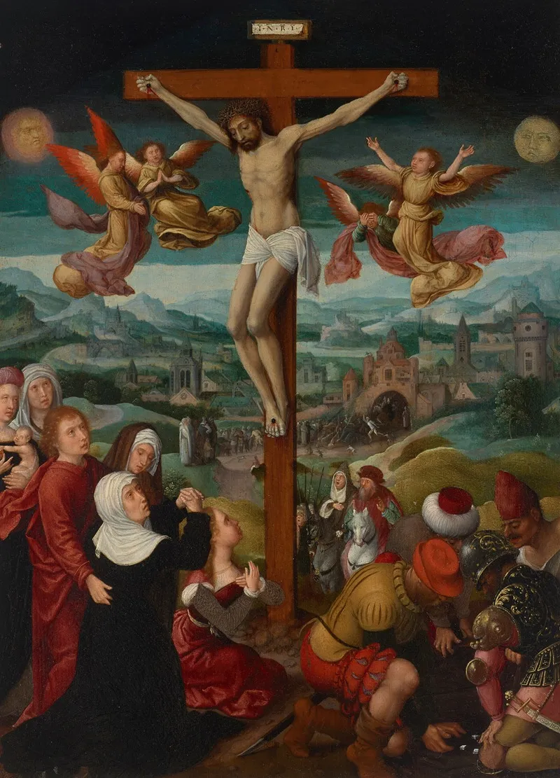 The Crucifixion 56 Wall Art by Adriaen Isenbrandt - High-Resolution Digital Print
