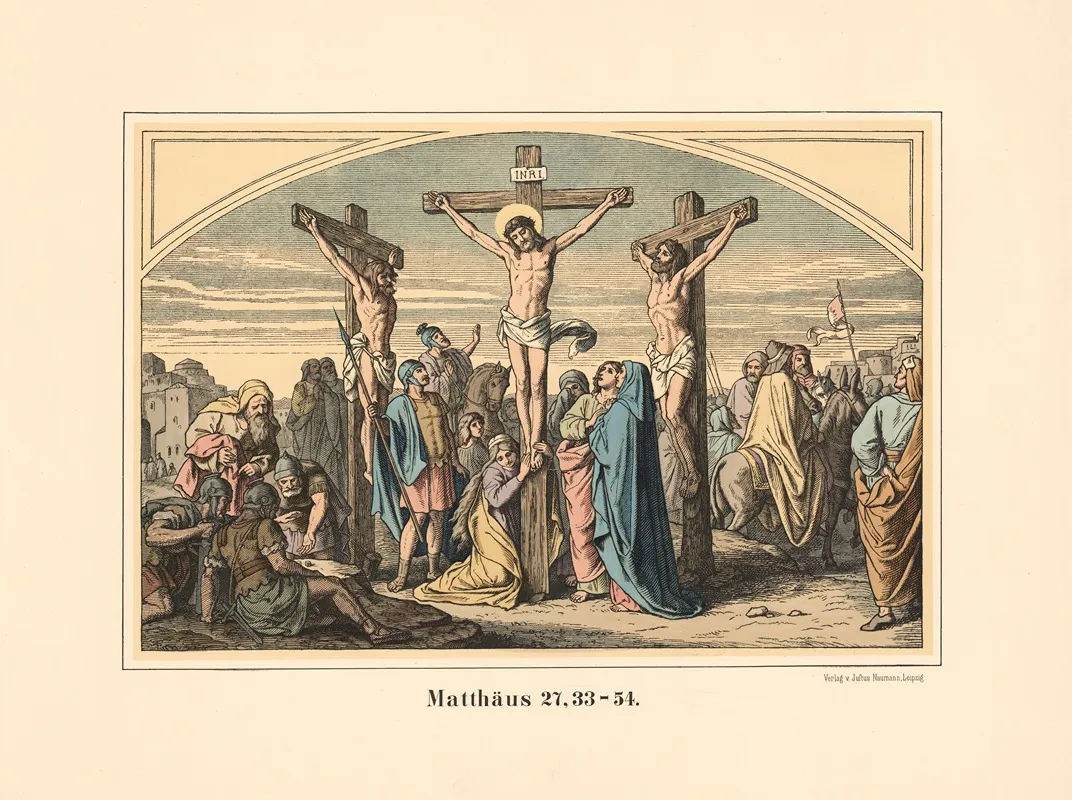 The Crucifixion 92 Wall Art by Karl Gottlob Schönherr - High-Resolution Digital Print