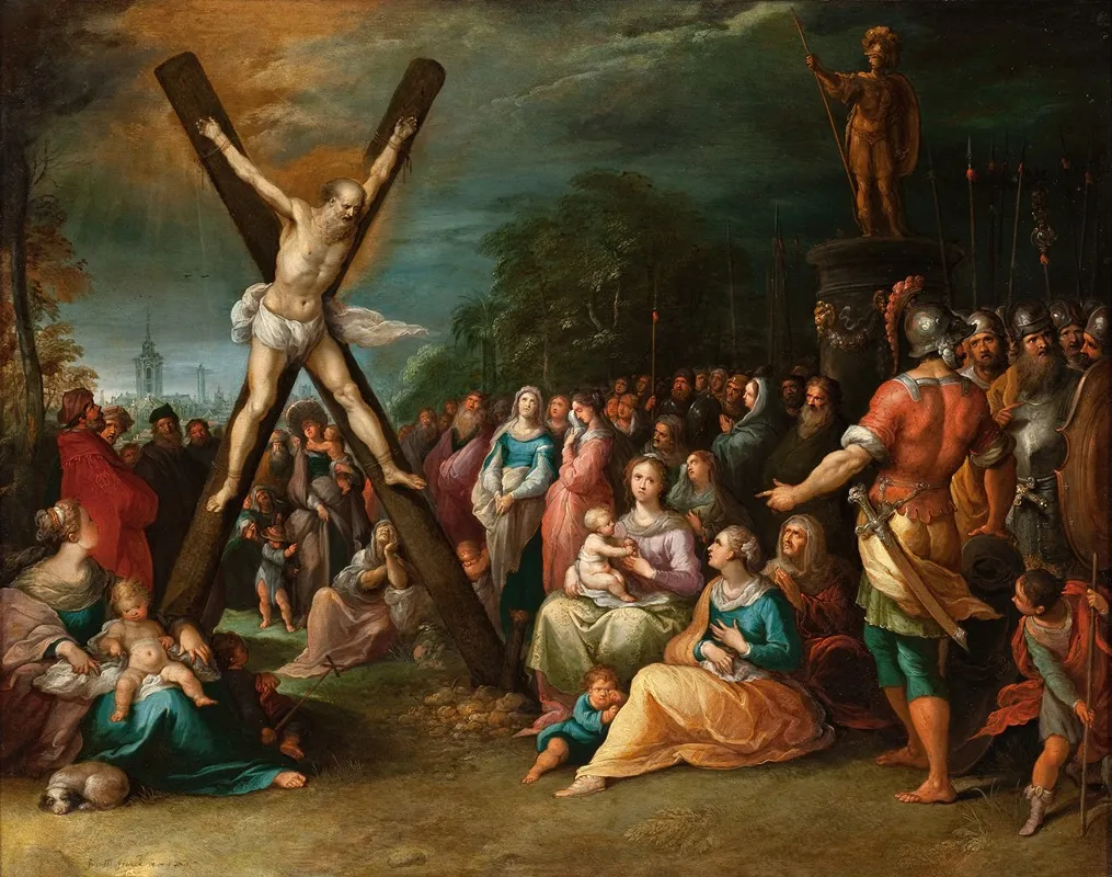 The Crucifixion Of St Andrew Wall Art by Frans Francken the Younger - High-Resolution Digital Print