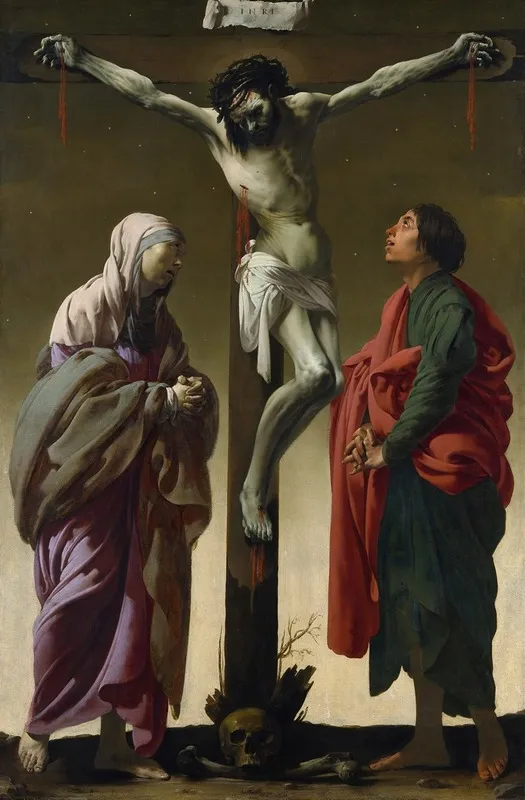 The Crucifixion With The Virgin And Saint John Wall Art by Hendrick Ter Brugghen - High-Resolution Digital Print