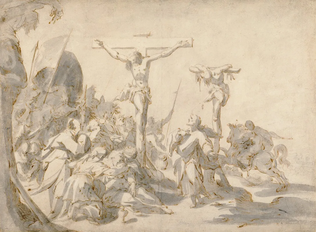 The Crucifixions Wall Art by Hans von Aachen - High-Resolution Digital Print
