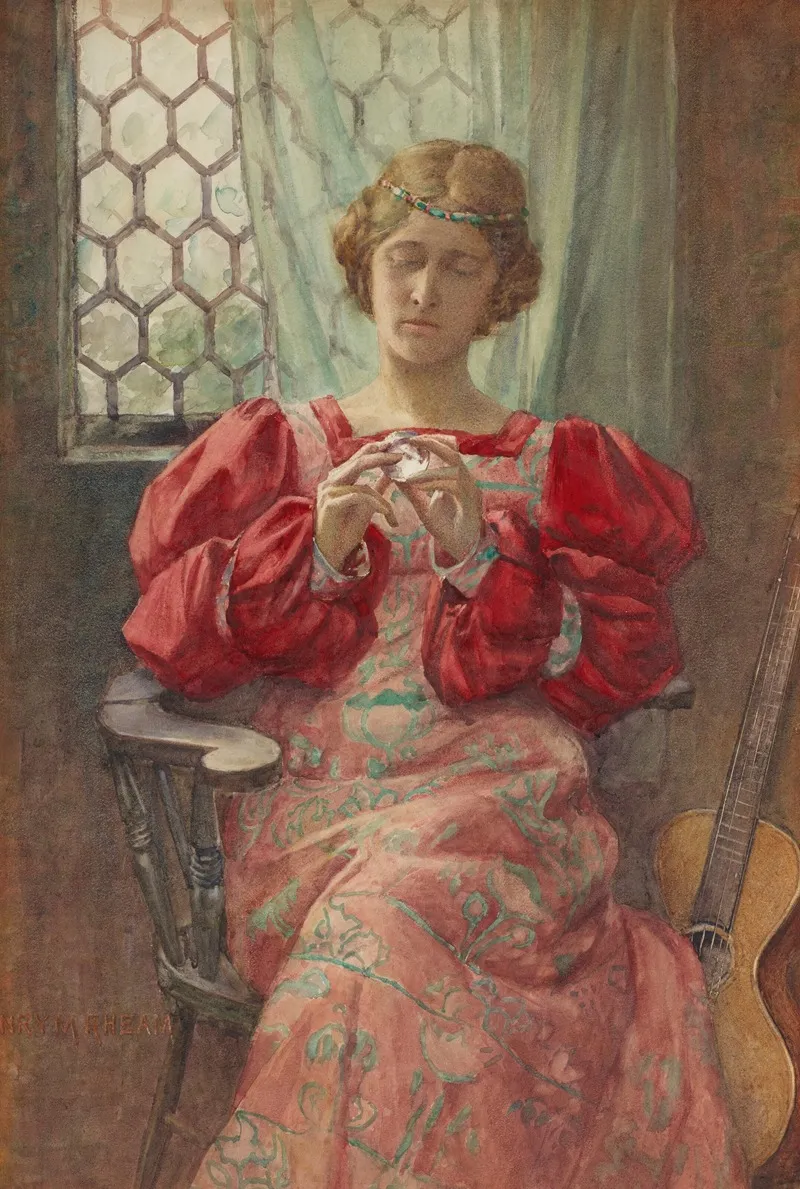 The Crystal Wall Art by Henry Meynell Rheam - High-Resolution Digital Print