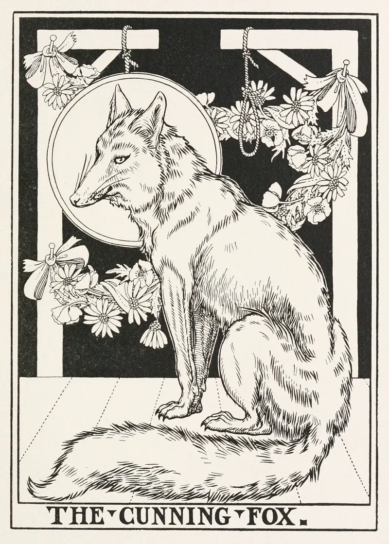 The Cunning Fox Wall Art by Percy J. Billinghurst - High-Resolution Digital Print