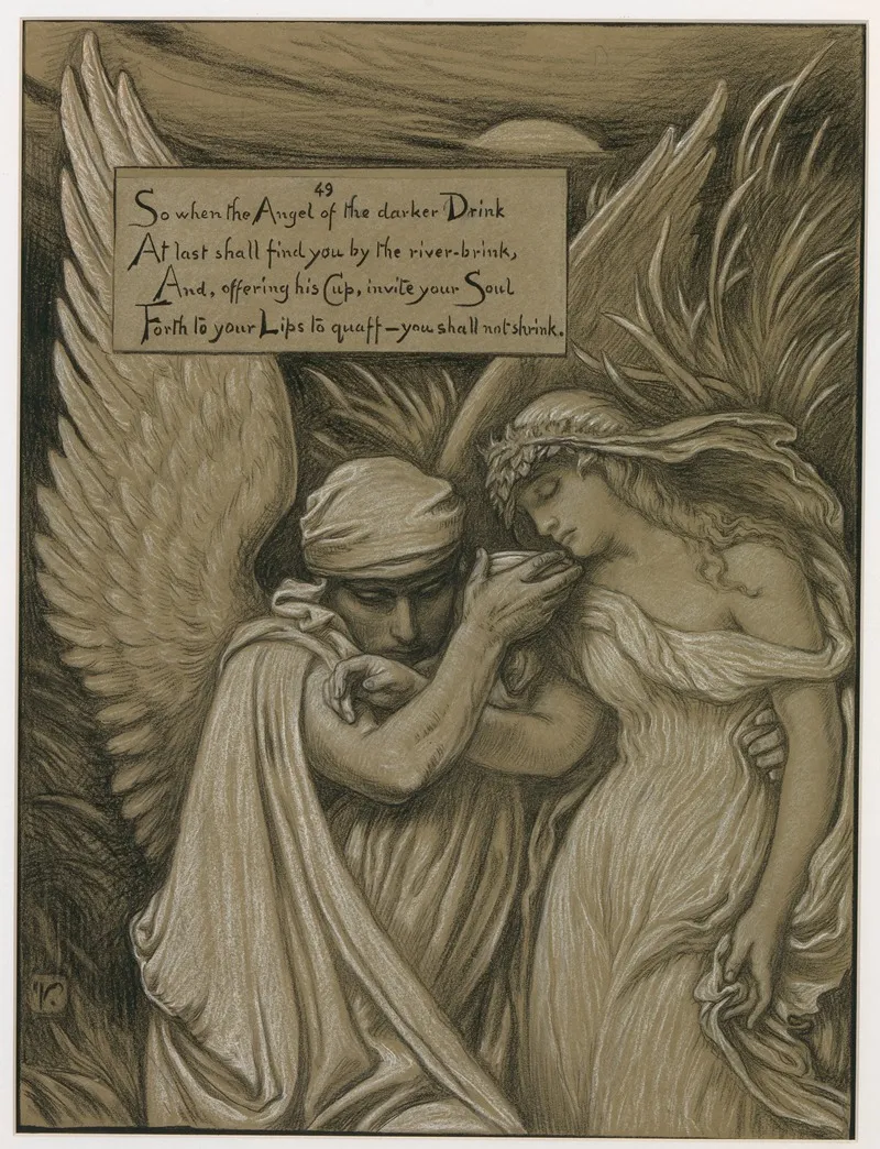 The Cup Of Death 2 Wall Art by Elihu Vedder - High-Resolution Digital Print