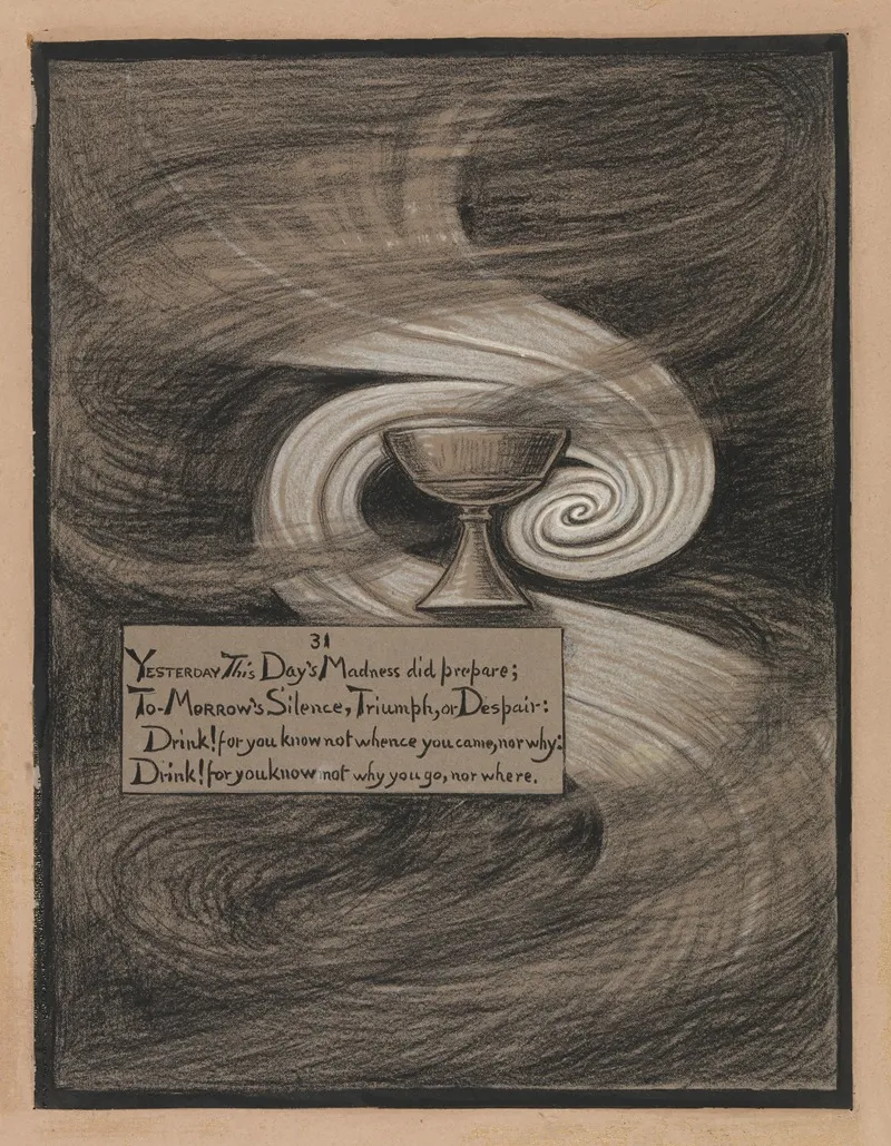 The Cup Of Despair Wall Art by Elihu Vedder - High-Resolution Digital Print
