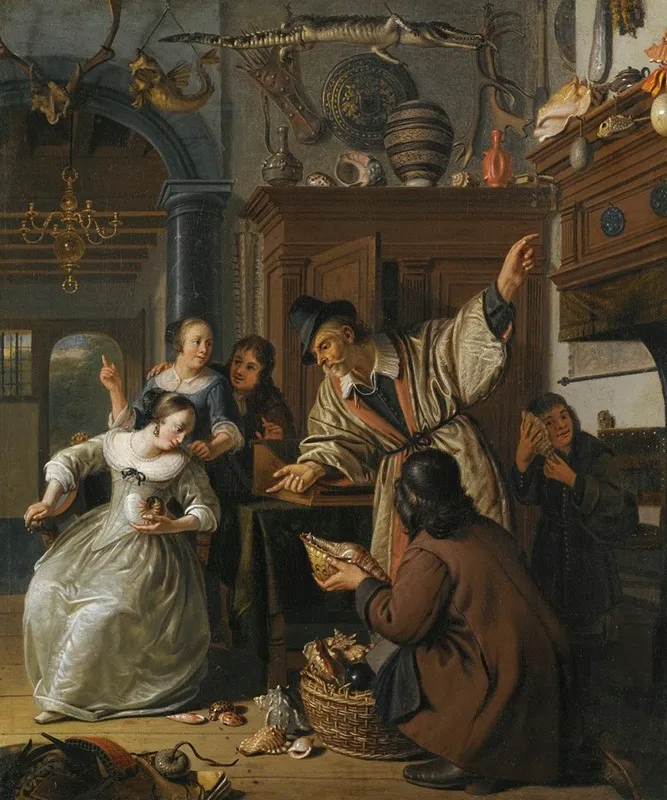 The Curiosity Seller Wall Art by Cornelis de Man - High-Resolution Digital Print