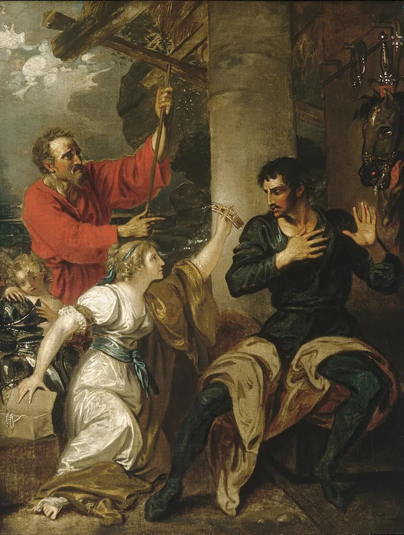 The Damsel And Orlando Wall Art by Benjamin West - High-Resolution Digital Print