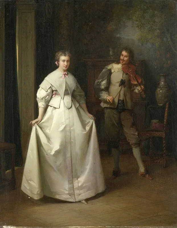 The Dance 17 Wall Art by Aimé Gabriel Adolphe Bourgoin - High-Resolution Digital Print