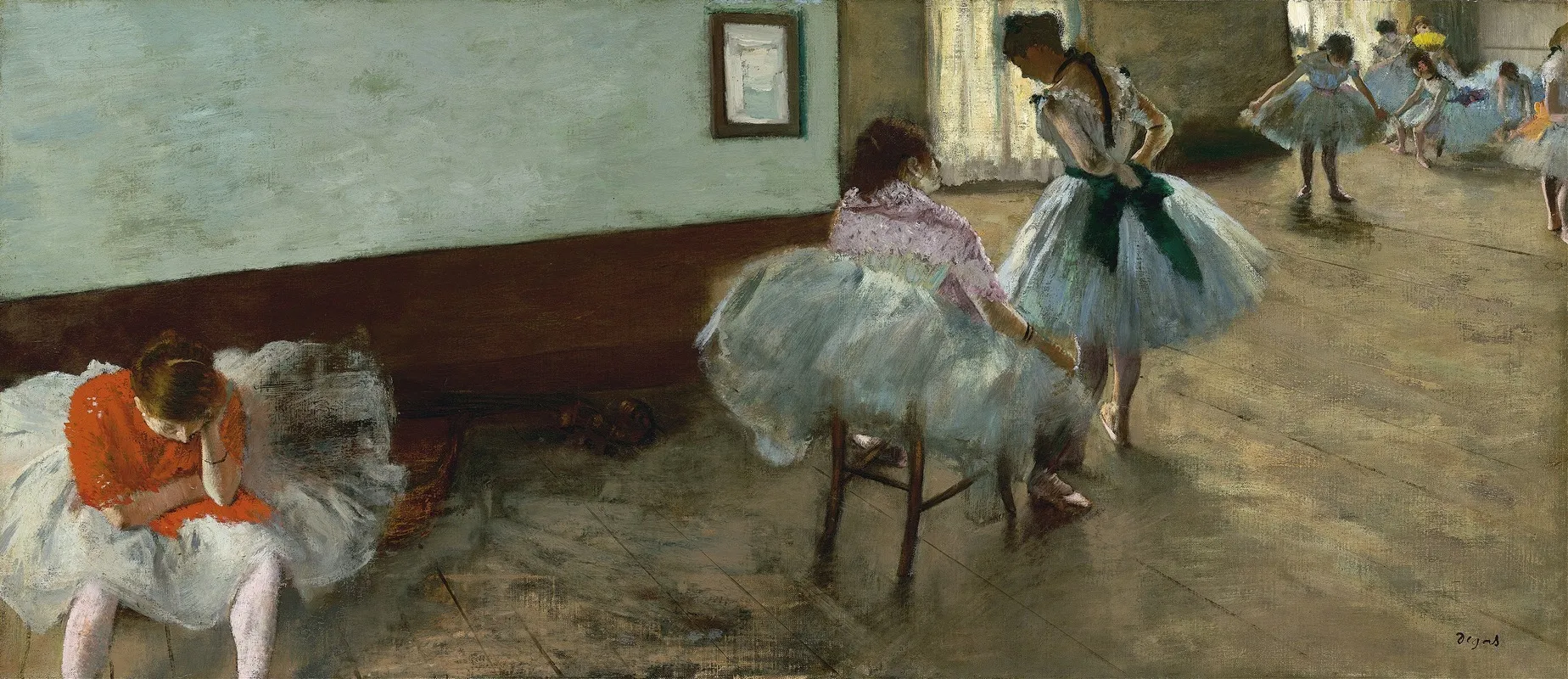 The Dance Lesson Wall Art by Edgar Degas - High-Resolution Digital Print